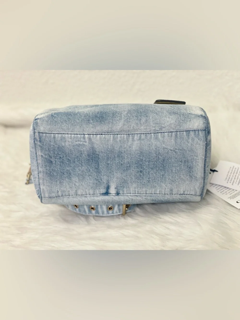 NWT Coach Rowan Satchel Bag In Denim With Charms CDY74 in Light Indigo - Picture 7 of 8